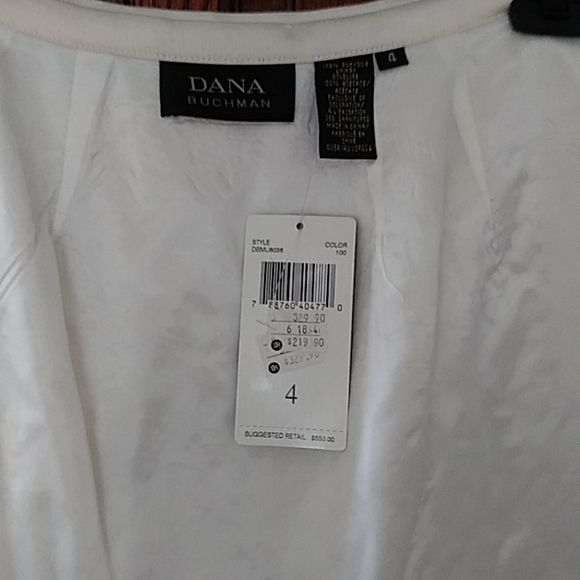 NWT Dana Buchman satin beaded skirt. Size 4. - Picture 6 of 8